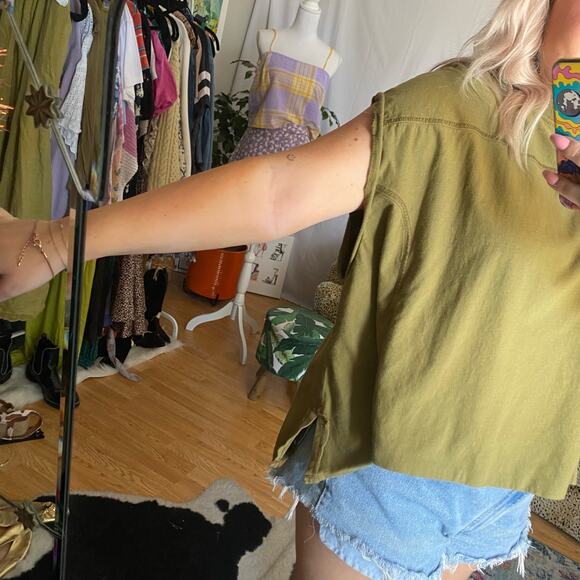 BDG Dolman Sleeve Relaxed Fit Pullover Knit Shirt Green Size Small - Picture 5 of 5